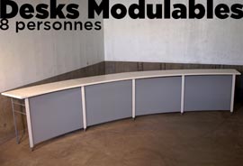 location desk modulable