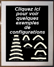 exemples de configurations des desks modulables
